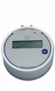 Registrador de datos ruggedVisual con pantalla y sensor de presión diferencial integrado.